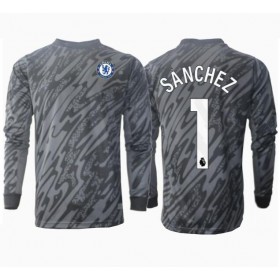 Chelsea Robert Sanchez #1 Målvakt Borta Kläder 2024-25 Långärmad